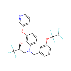 O[C@@H](CN(Cc1cccc(OC(F)(F)C(F)F)c1)c1cccc(Oc2cccnc2)c1)C(F)(F)F ZINC000013519961