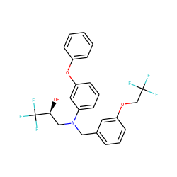 O[C@@H](CN(Cc1cccc(OCC(F)(F)F)c1)c1cccc(Oc2ccccc2)c1)C(F)(F)F ZINC000013490902