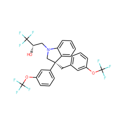 O[C@@H](CN1C[C@](Cc2cccc(OC(F)(F)F)c2)(c2cccc(OC(F)(F)F)c2)c2ccccc21)C(F)(F)F ZINC000653859567