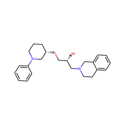 O[C@@H](CO[C@H]1CCCN(c2ccccc2)C1)CN1CCc2ccccc2C1 ZINC000219722423