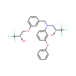 O[C@@H](COc1cccc(CN(C[C@@H](O)C(F)(F)F)c2cccc(Oc3ccccc3)c2)c1)C(F)(F)F ZINC000013490910
