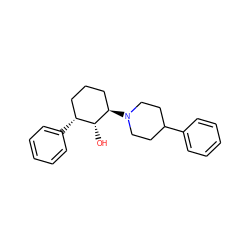 O[C@@H]1[C@H](c2ccccc2)CCC[C@H]1N1CCC(c2ccccc2)CC1 ZINC000028233295