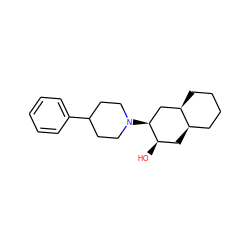 O[C@@H]1C[C@@H]2CCCC[C@@H]2C[C@@H]1N1CCC(c2ccccc2)CC1 ZINC000028234051