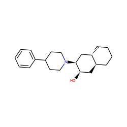 O[C@@H]1C[C@@H]2CCCC[C@H]2C[C@@H]1N1CCC(c2ccccc2)CC1 ZINC000058485862