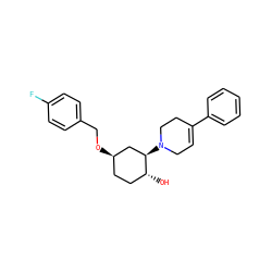 O[C@@H]1CC[C@@H](OCc2ccc(F)cc2)C[C@H]1N1CC=C(c2ccccc2)CC1 ZINC000473108854