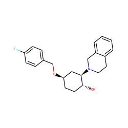 O[C@@H]1CC[C@@H](OCc2ccc(F)cc2)C[C@H]1N1CCc2ccccc2C1 ZINC000473107295