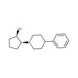 O[C@@H]1CCC[C@@H]1N1CCC(c2ccccc2)CC1 ZINC000028233304