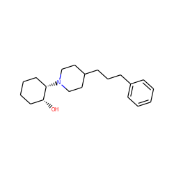 O[C@@H]1CCCC[C@@H]1N1CCC(CCCc2ccccc2)CC1 ZINC000028239292