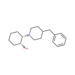 O[C@@H]1CCCC[C@@H]1N1CCC(Cc2ccccc2)CC1 ZINC000028236634