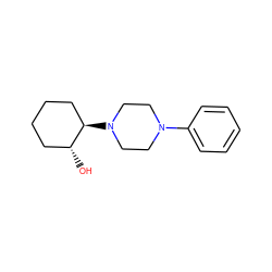 O[C@@H]1CCCC[C@H]1N1CCN(c2ccccc2)CC1 ZINC000028238018