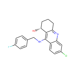 O[C@@H]1CCCc2nc3cc(Cl)ccc3c(NCc3ccc(F)cc3)c21 ZINC000014946523