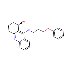 O[C@@H]1CCCc2nc3ccccc3c(NCCCOc3ccccc3)c21 ZINC000014946479