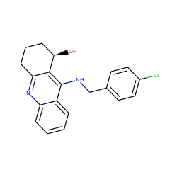 O[C@@H]1CCCc2nc3ccccc3c(NCc3ccc(Cl)cc3)c21 ZINC000014946491