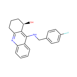 O[C@@H]1CCCc2nc3ccccc3c(NCc3ccc(F)cc3)c21 ZINC000014946497