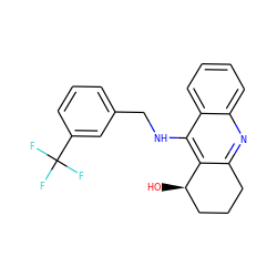 O[C@@H]1CCCc2nc3ccccc3c(NCc3cccc(C(F)(F)F)c3)c21 ZINC000014946513