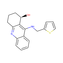 O[C@@H]1CCCc2nc3ccccc3c(NCc3cccs3)c21 ZINC000014946519