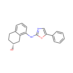 O[C@@H]1CCc2cccc(Nc3ncc(-c4ccccc4)o3)c2C1 ZINC000053229986