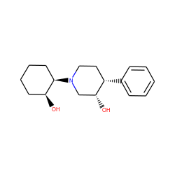 O[C@@H]1CN([C@@H]2CCCC[C@@H]2O)CC[C@@H]1c1ccccc1 ZINC000058485829