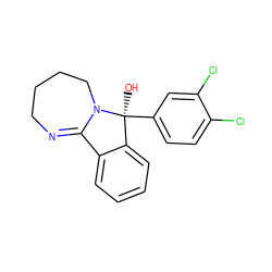 O[C@]1(c2ccc(Cl)c(Cl)c2)c2ccccc2C2=NCCCCN21 ZINC000013760579