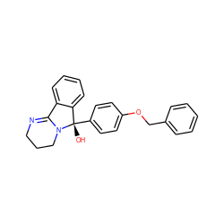 O[C@]1(c2ccc(OCc3ccccc3)cc2)c2ccccc2C2=NCCCN21 ZINC000013491064