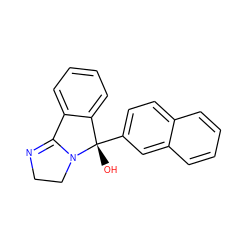 O[C@]1(c2ccc3ccccc3c2)c2ccccc2C2=NCCN21 ZINC000013491106