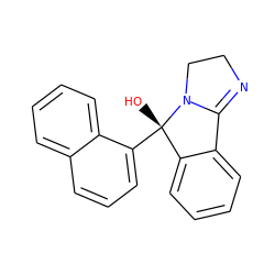 O[C@]1(c2cccc3ccccc23)c2ccccc2C2=NCCN21 ZINC000013491104