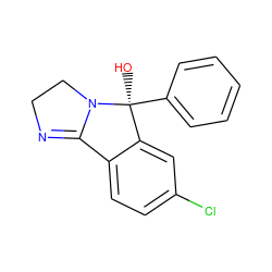 O[C@]1(c2ccccc2)c2cc(Cl)ccc2C2=NCCN21 ZINC000013491090