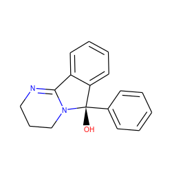 O[C@]1(c2ccccc2)c2ccccc2C2=NCCCN21 ZINC000013760563