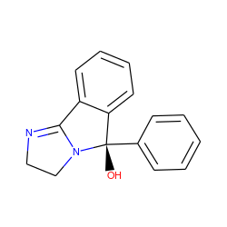 O[C@]1(c2ccccc2)c2ccccc2C2=NCCN21 ZINC000003632416