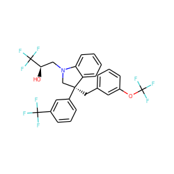 O[C@H](CN1C[C@](Cc2cccc(OC(F)(F)F)c2)(c2cccc(C(F)(F)F)c2)c2ccccc21)C(F)(F)F ZINC000653894800