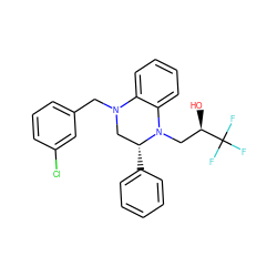 O[C@H](CN1c2ccccc2N(Cc2cccc(Cl)c2)C[C@H]1c1ccccc1)C(F)(F)F ZINC000205971217