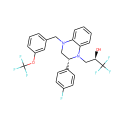 O[C@H](CN1c2ccccc2N(Cc2cccc(OC(F)(F)F)c2)C[C@H]1c1ccc(F)cc1)C(F)(F)F ZINC000207728130