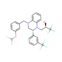 O[C@H](CN1c2ccccc2N(Cc2cccc(OC(F)F)c2)C[C@H]1c1cccc(C(F)(F)F)c1)C(F)(F)F ZINC000217594142