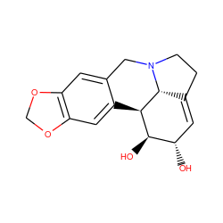 O[C@H]1C=C2CCN3Cc4cc5c(cc4[C@H]([C@@H]1O)[C@@H]23)OCO5 ZINC000003881372