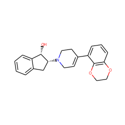 O[C@H]1c2ccccc2C[C@H]1N1CC=C(c2cccc3c2OCCO3)CC1 ZINC000013471791