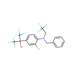 OC(c1ccc(N(Cc2ccccc2)CC(F)(F)F)c(Cl)c1)(C(F)(F)F)C(F)(F)F ZINC000038149643