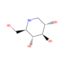 OC[C@H]1NC[C@H](O)[C@@H](O)[C@@H]1O ZINC000003794714