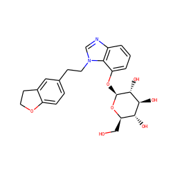 OC[C@H]1O[C@@H](Oc2cccc3ncn(CCc4ccc5c(c4)CCO5)c23)[C@H](O)[C@@H](O)[C@@H]1O ZINC000006745607