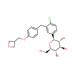 OC[C@H]1O[C@@H](c2ccc(Cl)c(Cc3ccc(OCC4COC4)cc3)c2)[C@H](O)[C@@H](O)[C@@H]1O ZINC000201740470