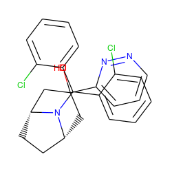 OC1(c2cccnn2)C[C@@H]2CC[C@H](C1)N2C(c1ccccc1Cl)c1ccccc1Cl ZINC000003816127