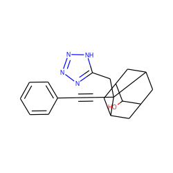 OC1C2CC3CC1CC(C2)C3(C#Cc1ccccc1)Cc1nnn[nH]1 ZINC000103230749