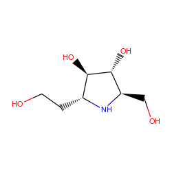 OCC[C@H]1N[C@H](CO)[C@@H](O)[C@@H]1O ZINC000014451144