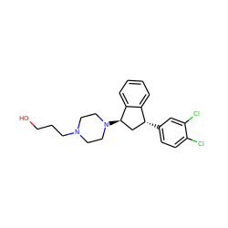 OCCCN1CCN([C@@H]2C[C@@H](c3ccc(Cl)c(Cl)c3)c3ccccc32)CC1 ZINC000028087248