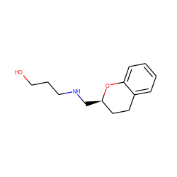 OCCCNC[C@@H]1CCc2ccccc2O1 ZINC000013775942