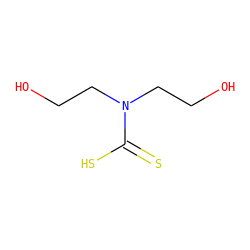 OCCN(CCO)C(=S)S ZINC000001606735