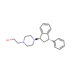 OCCN1CCN([C@@H]2C[C@@H](c3ccccc3)c3ccccc32)CC1 ZINC000022937715