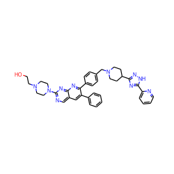 OCCN1CCN(c2ncc3cc(-c4ccccc4)c(-c4ccc(CN5CCC(c6n[nH]c(-c7ccccn7)n6)CC5)cc4)nc3n2)CC1 ZINC000049841536