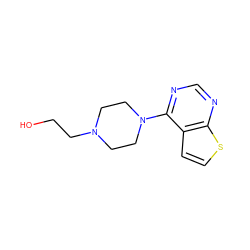 OCCN1CCN(c2ncnc3sccc23)CC1 ZINC000025720386