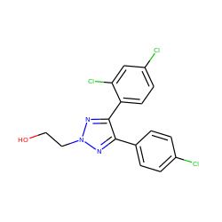 OCCn1nc(-c2ccc(Cl)cc2)c(-c2ccc(Cl)cc2Cl)n1 ZINC000103208710