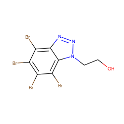 OCCn1nnc2c(Br)c(Br)c(Br)c(Br)c21 ZINC000040980451